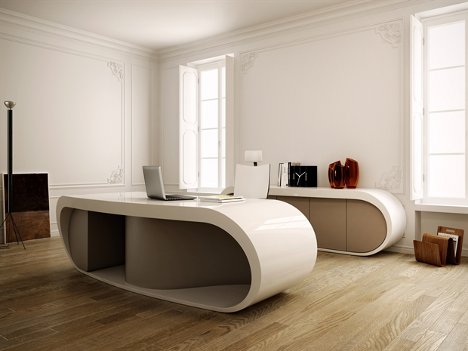 Escritorio vanguardista perfecto para los grandes ejecutivos | Google Desk de Babini